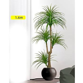 Amazon｜HGJH フェイクグリーン 人工観葉植物 観葉樹 黒い鉢付き